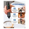 CIRCLE JOY USB-C kézi tejhabosító, 3 fejjel és tokkal – főbb jellemzők