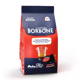 Caffè Borbone Miscela Rossa Dolce Gusto kompatibilis kávékapszula, 15 db (B15DG_RED)