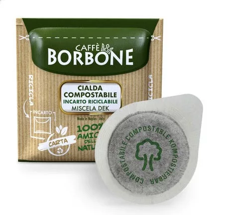 Caffè Borbone Miscela Dek Koffeinmentes E.S.E. Pod, 44 mm (50 db) (B50ESE_DEKA)