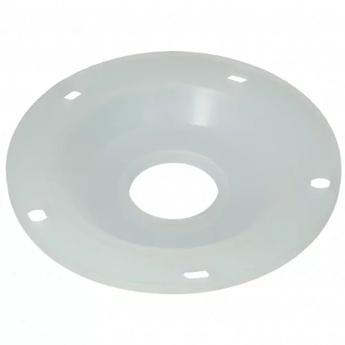 130x35 mm Tömítés, zárófedél, 5 lyukú, sima, fehér, csonk nélkül ISEA bojler /BZT208/