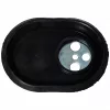 Zárófedél tömítéssel Ariston bojlerhez - 116x86,5 mm - Ovális, rövidebb tengellyel (65108275, 65103691 kompatibilis)