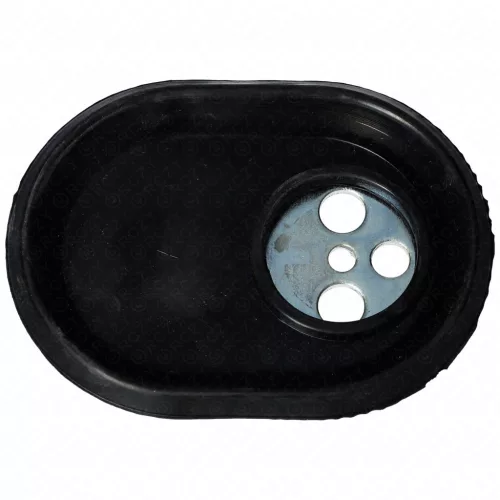 Zárófedél tömítéssel Ariston bojlerhez - 116x86,5 mm - Ovális, rövidebb tengellyel (65108275, 65103691 kompatibilis)