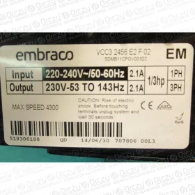   WEMB11C Kompresszor, inverteres R600 (eredeti) INDESIT hűtőgép