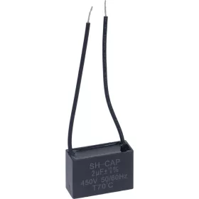  Motorindító Kondenzátor Ventilátorokhoz és Motorokhoz - 2µF / 450V - CBB61 / 2-vezetékes