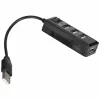 USB hub 4 portos USB elosztó kapcsolóval