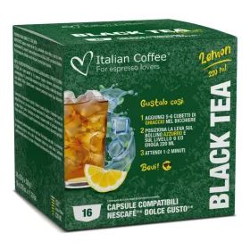   Italian Coffee Black Tea Lemon Dolce Gusto kompatibilis jeges tea kapszula (16 db) (DGIC_BLACKLEMON)