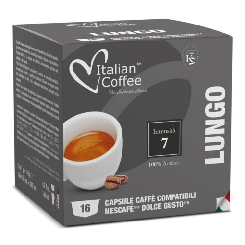 Lungo (hosszú kávé) – Dolce Gusto Kompatibilis Kapszula (16 db)