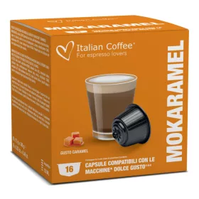 Italian Coffee Mokaramel Dolce Gusto kompatibilis kávékapszula, 16 db (DGIC_MOKARAMEL)