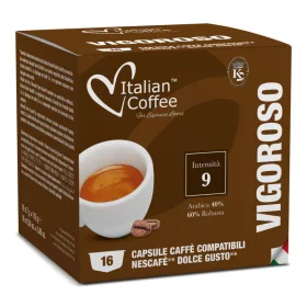   Italian Coffee Vigoroso Dolce Gusto kompatibilis kávékapszula, 16 db (DGIC_VIGOROSO)