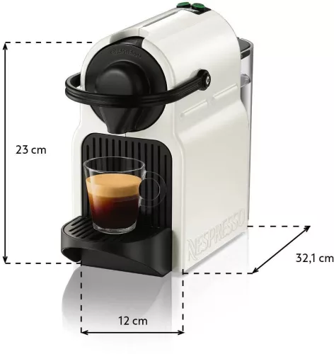 Krups Nespresso Inissia Kapszulás Kávéfőző – 19 bar, 0,7L, Fehér – Nespresso Original (XN100110)