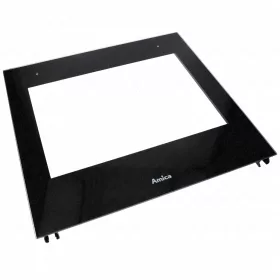   Amica Tűzhely Ajtóüveg - 495x472 mm, Külső, Fekete - Eredeti (9053023)