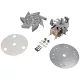 23,2W (9 , 17, 25 mm) Motor, ventilátor + lapát (univerzális)  légkeveréses villanytűzhely