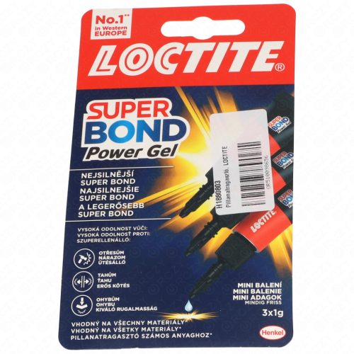 Pillanatragasztó, 3x1g, LOCTITE SUPER BOND