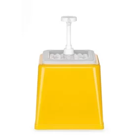   Szószadagoló szivattyúval, HENDI, 2,5L, Citromsárga, 230x210x(H)327mm