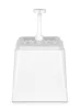 HENDI Szószadagoló szivattyúval, , 2,5L, Fehér, 230x210x(H)327mm