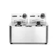 HENDI Kitchen Line dupla olajsütő 2x4L, 6000W (205846)