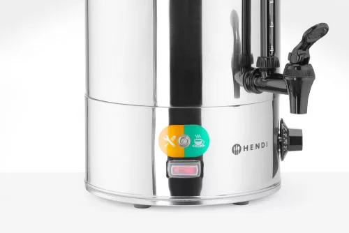 Ital melegentartó, HENDI, 9L, Ezüst, 230V/2200W, 370x332x(H)472mm