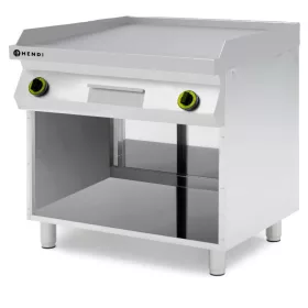 HENDI Kitchen Line sima felületű gázgrill szekrényen, 10 kW (220207)