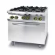 HENDI Kitchen Line 4 égős gáztűzhely GN 1/1 konvekciós sütővel, 19kW (225882)