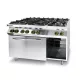 HENDI Kitchen Line 6 égős gáztűzhely GN 1/1 konvekciós sütővel, 28,5 kW (225899)