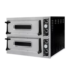 HENDI BASIC 44 professzionális pizzasütő, 2 kamra, 400V/9400W (226698)