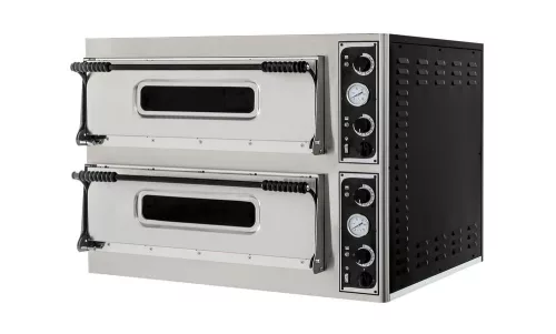 HENDI BASIC XXL 66 professzionális pizzasütő, 2 kamrás, 400V/18000W (226995)