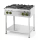 HENDI Kitchen Line Gáztűzhely 4 égős nyitott állvánnyal, 19kW (227589)