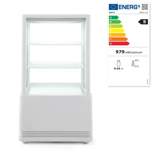 Arktic Bemutató vitrin - 58L, Fehér - Hűtővitrin (233610)