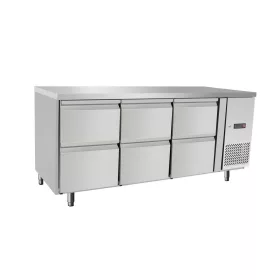 Arktic Hűtőasztal 6 fiókkal - 420 L, GN 1/1 kompatibilis (237069)