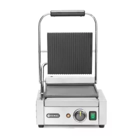HENDI Kontakt grill, szimpla, bordázott/sima sütőlap, 1800W (263600)