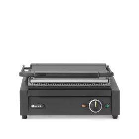 HENDI Panini Kontakt grill 2200W, bordázott (263617)
