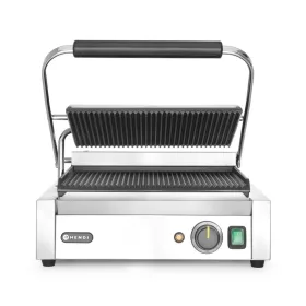 HENDI Panini Kontakt Grill, bordázott sütőlappal, 2200W (263655)