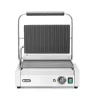 HENDI Panini Kontakt grill, bordázott tetejű és sima aljú, 230V/2200W (263662)