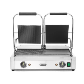 HENDI Dupla kontakt grill, fele sima, fele bordázott, 3600W (263907)
