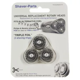   Shaver-Parts Vágófej Készlet - 3 db, körkéses - Philips HQ9, HQ8, HQ177 helyettesítő (Printing-Model-G V3)