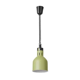 HENDI Függesztett melegentartó lámpa, henger alakú, Zöld, 250W (273791)