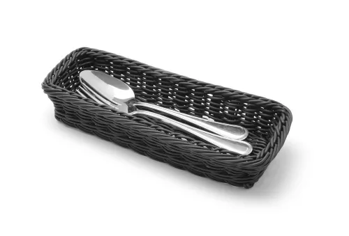 Evőeszköz kosár, HENDI, Fekete, 270x100x(H)45mm