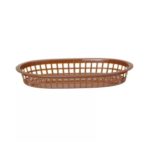   HENDI Tálaló kosár fast food stílusban - 275x175x38 mm, 6 db, Barna (426296)