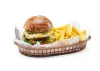 HENDI Tálaló kosár fast food stílusban - 275x175x38 mm, 6 db, Barna (426296)