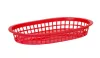 HENDI Tálaló kosár fast food stílusban - 275x175x38 mm, Piros, 6 db-os szett (426319)
