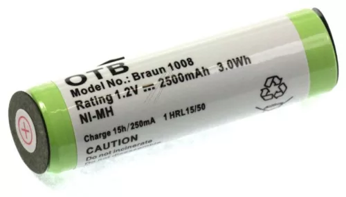 1,2V-2500MAH AKKU KOMPATIBILIS BRAUN-HOZ (1008) ÉS PHILIPS (HX5350)-HEZ