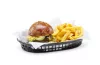 HENDI Tálaló kosár, fast food stílusban - 275x175x38 mm, 6 db, Fekete (426890)