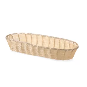   HENDI Kenyeres kosár - Ovális, 375x140x70mm - Polirattan (426906)