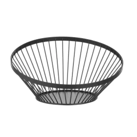   HENDI Gyümölcsös kosár - ø280x130mm, Fekete, Döntött (427088)