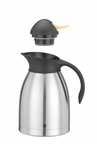 HENDI Termosz kancsó - 1,5 L - Sárga nyomógombbal (446621)