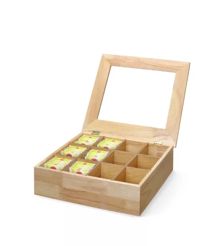 Hendi Tea doboz - 12 rekeszes, 300x280x90mm (456514)