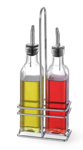 HENDI Olaj és ecettartó készlet - 2x237 ml, 115x60x325 mm (460245)