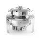 Leveses Chafing edény tükör fényezéssel, HENDI, Profi Termékcsalád, 10L, ⌀420x(H)380mm