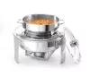 Leveses Chafing edény tükör fényezéssel, HENDI, Profi Termékcsalád, 10L, ⌀420x(H)380mm