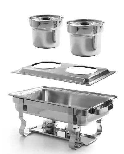 Kiegészítő állvány 2 Bain-Marie edényhez, HENDI, kiegészítő állvány, GN 1/1, 530x325x(H)30mm
